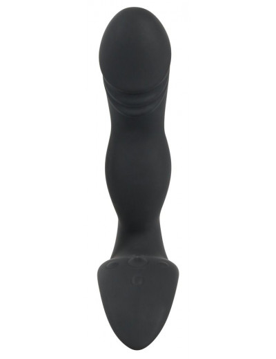 Черный перезаряжаемый вибростимулятор простаты Rechargeable Prostate Stimulator
