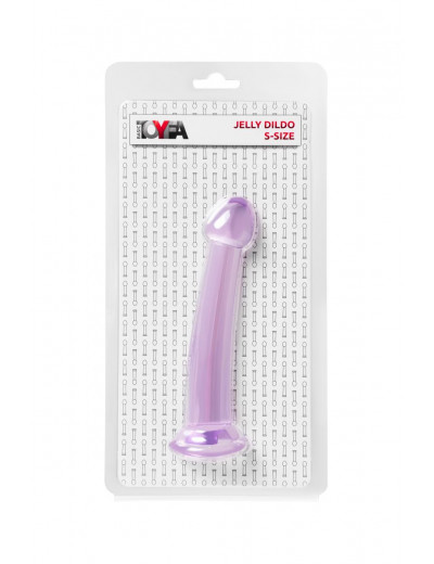 Фиолетовый фаллоимитатор Jelly Dildo S - 15,5 см.