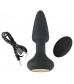 Черная анальная вибровтулка Remote Controlled Butt Plug - 14,2 см.