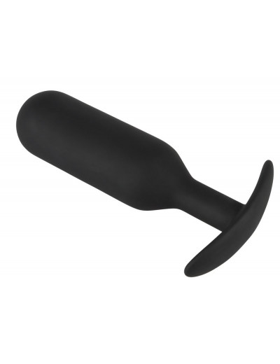Черная анальная пробка с утяжелением Anal Trainer Large - 17,5 см.