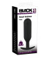 Черная анальная пробка с утяжелением Anal Trainer Large - 17,5 см.