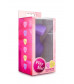 Фиолетовая анальная пробка Naughty Candy Heart Do Me Now - 8,9 см.