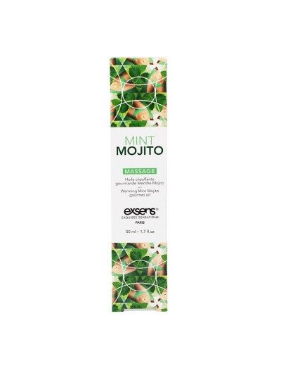 Разогревающее массажное масло с ароматом мохито Gourmet Mint Mojito - 50 мл.