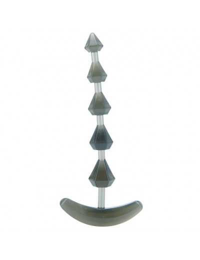 Дымчатая анальная цепочка PLIABLE PROBE - 15 см.