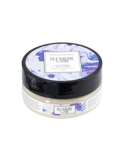 Твердое массажное масло Pleasure Lab Enchanting с ароматом черной смородины и лаванды - 50 мл.