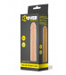 Фаллическая насадка телесного цвета XLover - 18 см.