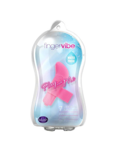 Розовая вибронасадка на палец Finger Vibe