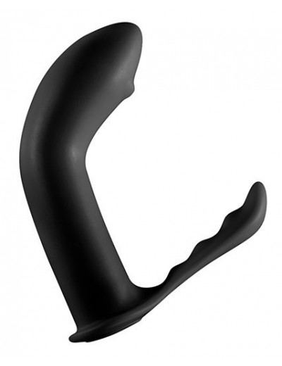 Чёрный стимулятор простаты PROSTATE PLUG - 12,5 см.