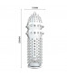 Закрытая прозрачная насадка Crystal sleeve - 12,8 см.