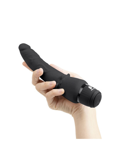 Черный анальный вибратор 7  Slim Anal Realistic Vibrator - 20 см.