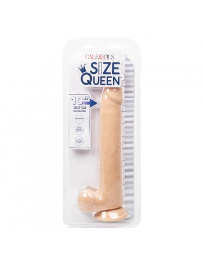Телесный фаллоимитатор-гигант Size Queen 10  - 30,5 см.