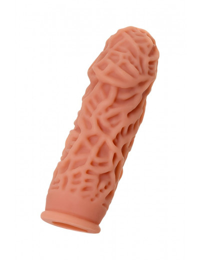 Насадка на фаллос с рельефными складочками Extreme Sleeve 012 S-size - 12,7 см.
