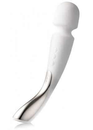 Профессиональный массажер Smart Wand Medium белого цвета