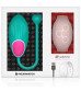 Зеленое виброяйцо с нежно-розовым пультом-часами Wearwatch Egg Wireless Watchme