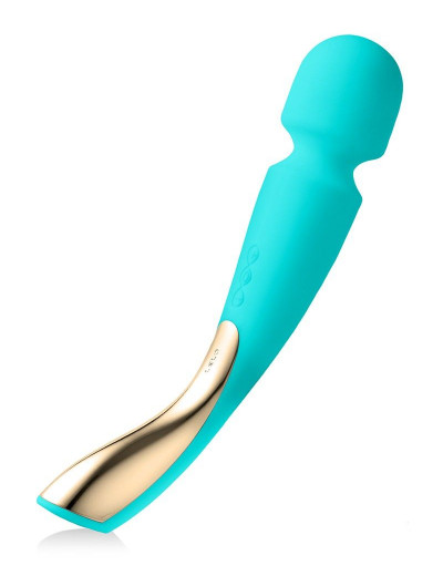 Аквамариновый вибромассажёр Smart Wand 2