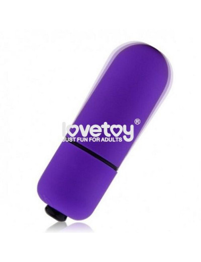 Фиолетовая вибропуля X-Basic Bullet Mini One Speed - 5,9 см.