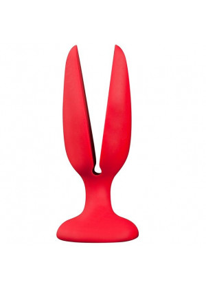 Красная пробка-бутон MENZSTUFF FLOWER BUTT PLUG 6INCH - 15 см.