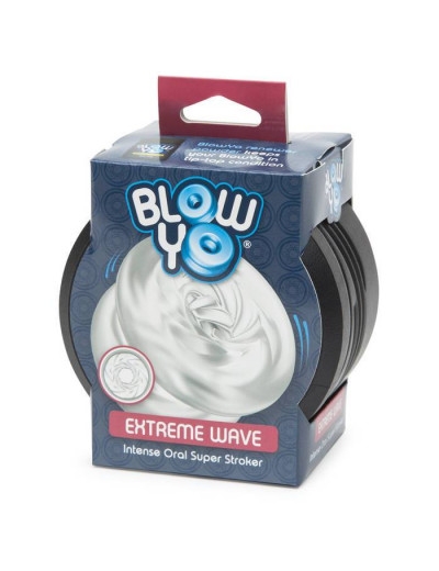 Мастурбатор со спиралевидным рельефом BlowYo Extreme Wave Textured Blowjob Stroker