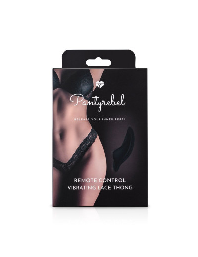 Кружевные трусики-тонг с виброэлементом Remote Control Vibrating Lace Tong