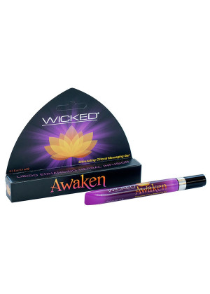 Возбуждающий массажный гель для клитора WICKED AWAKEN - 8,6 мл.