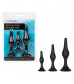 Набор черных силиконовых анальных пробок Silicone Anal Starter Kit