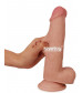 Телесный фаллоимитатор Sliding Skin Dual-Layered 8.0 - 20 см.