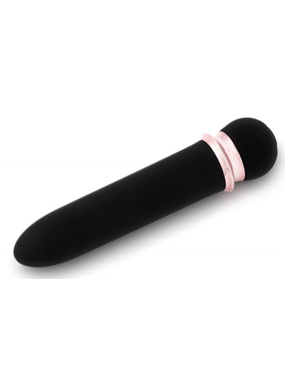 Черная вибропуля Satisfaction Powerful Bullet - 11,7 см.