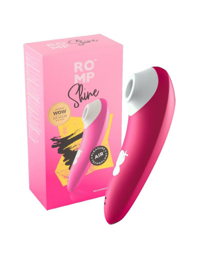 Розовый клиторальный стимулятор Romp Shine