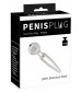 Серебристый уретральный плаг Penisplug Come Thru - 6,7 см.