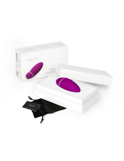 Лиловый тренажёр интимных мышц Luna Smart Bead Cerise с сенсорными датчиками