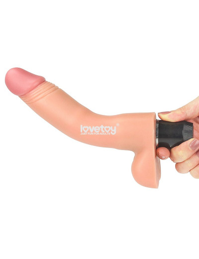 Гнущийся вибратор-реалистик Real feel Flexi Vibrator - 22,5 см.