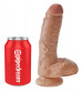 Фаллоимитатор-мулат 8  Cock with Balls - 21,3 см.