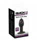 Черная анальная вибропробка Twist Butt Plug - 10,7 см.