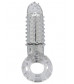 Прозрачное эрекционное кольцо с вибрацией и пальчиком OYEAH CLEAR