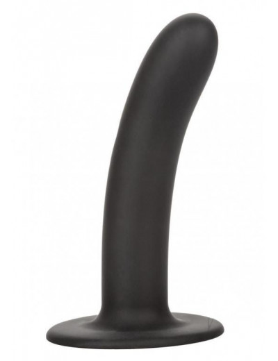 Черный анальный стимулятор Silicone Smooth Probe - 15,25 см.
