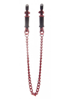 Красные зажимы для сосков Vice Nipple Clamps