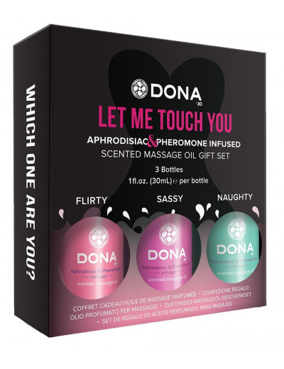 Подарочный набор массажных масел DONA Let me touch you