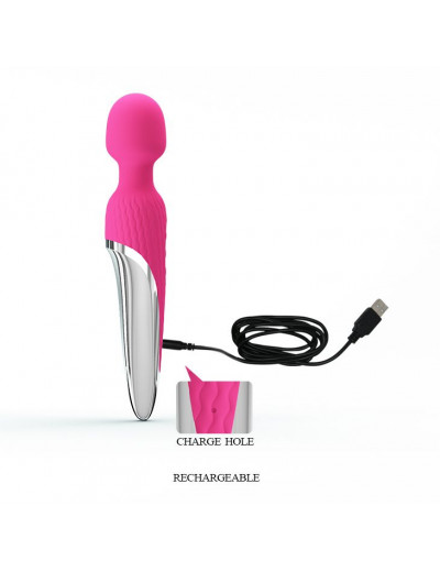 Розовый вибратор-жезл с функцией нагрева Antony