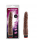 Коричневый вибратор-реалистик 8.8” Vibe Cock - 21,5 см.