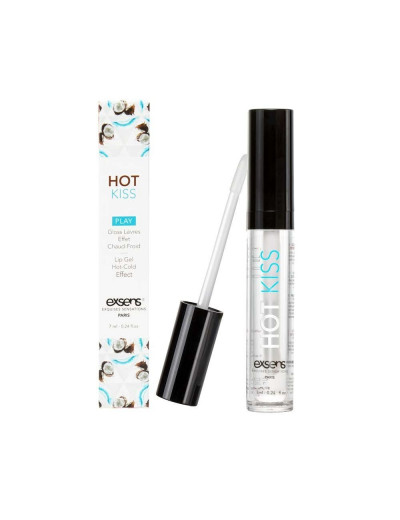 Блеск для губ Hot Kiss Coconut с ароматом кокоса - 7 мл.