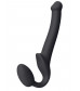 Черный безремневой страпон Silicone Bendable Strap-On S