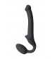 Черный безремневой страпон Silicone Bendable Strap-On S