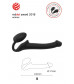 Черный безремневой страпон Silicone Bendable Strap-On S