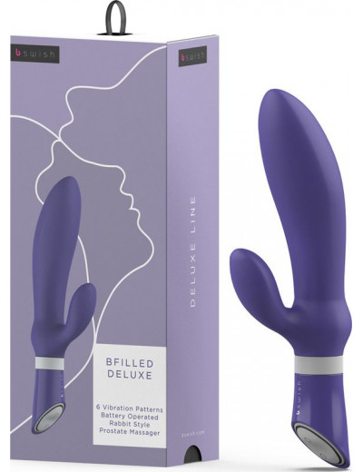 Фиолетовый вибромассажер простаты Bfilled Deluxe - 21 см.