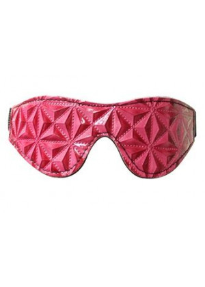 Розовая маска на глаза с геометрическим узором Pyramid Eye Mask