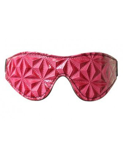 Розовая маска на глаза с геометрическим узором Pyramid Eye Mask