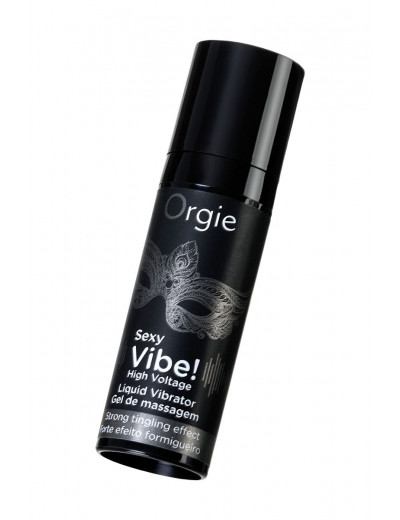 Гель для массажа ORGIE Sexy Vibe High Voltage с эффектом вибрации - 15 мл.