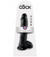 Реалистичный чёрный фаллоимитатор-гигант 10  Cock with Balls - 25,4 см.