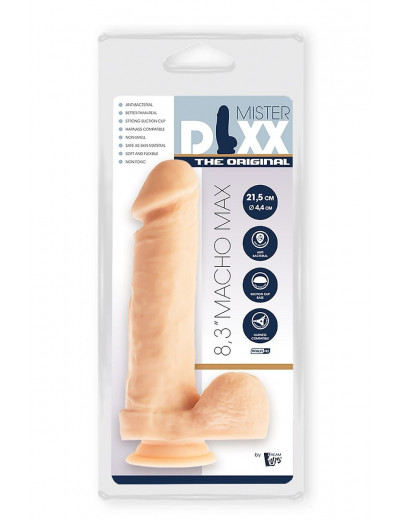 Телесный фаллоимитатор Macho Max - 21,5 см.