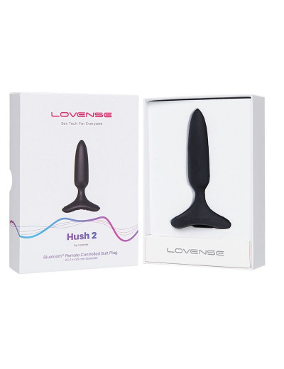 Черная анальная вибропробка HUSH 2 Size XS - 12,1 см.